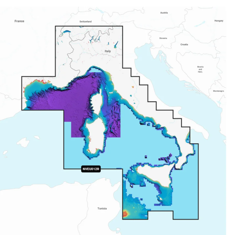 NAVIONICS NVEU012R GSD MÉDITERRANÉE, MER CENTRALE ET OCCIDENTALE