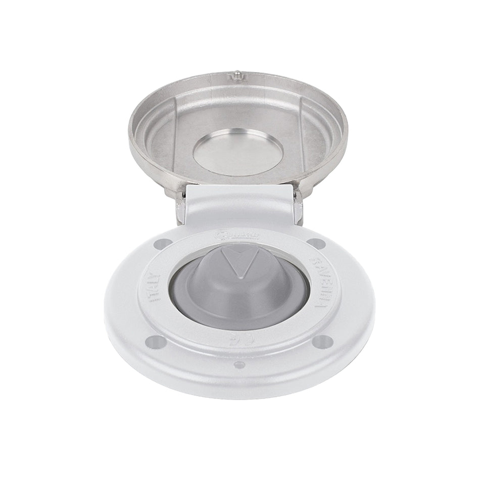 COMMANDE AU PIED RAPIDE VERS LE BAS ACIER INOXYDABLE/BLANC (900/XDW QUICK)