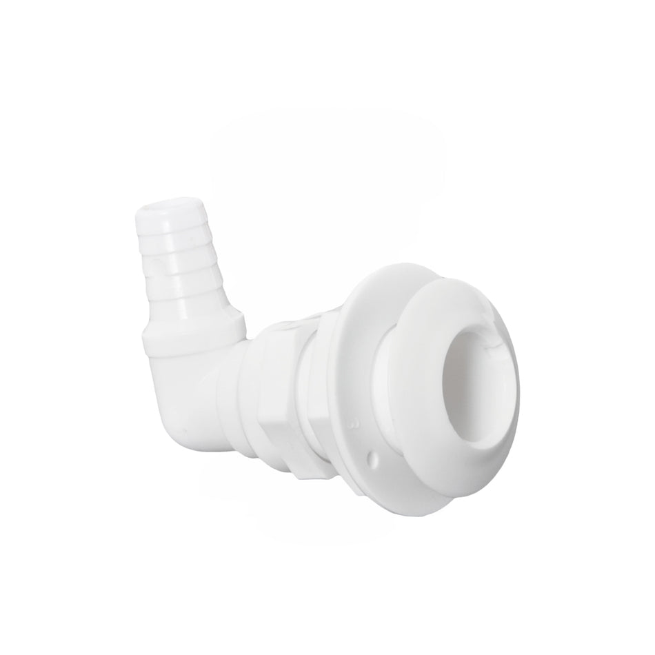 ÉVACUATION DE MER PLASTIQUE BLANC 90° 1"X25MM