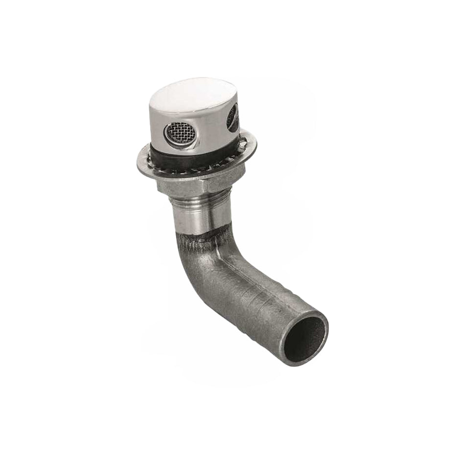 ÉVENT COURBÉ À 90° D16MM ACIER INOXYDABLE<