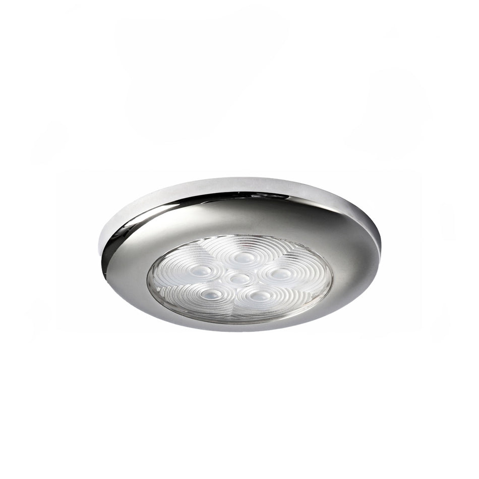 LUCE CORTESIA INOX 6 LED BIANCA 12/24V D.70MM