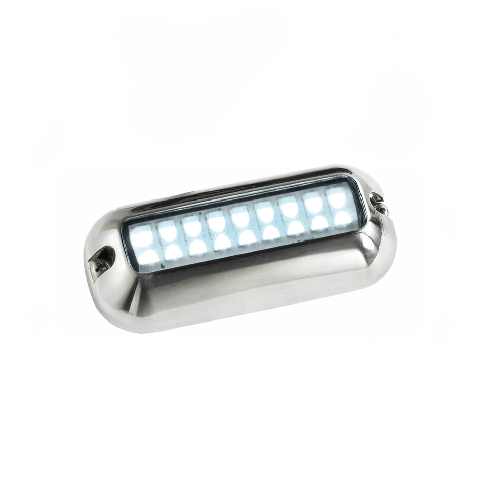 LUCE SUBACQUEA A LED BIANCO 10/30V 27 LED CORPO INOX AISI 316