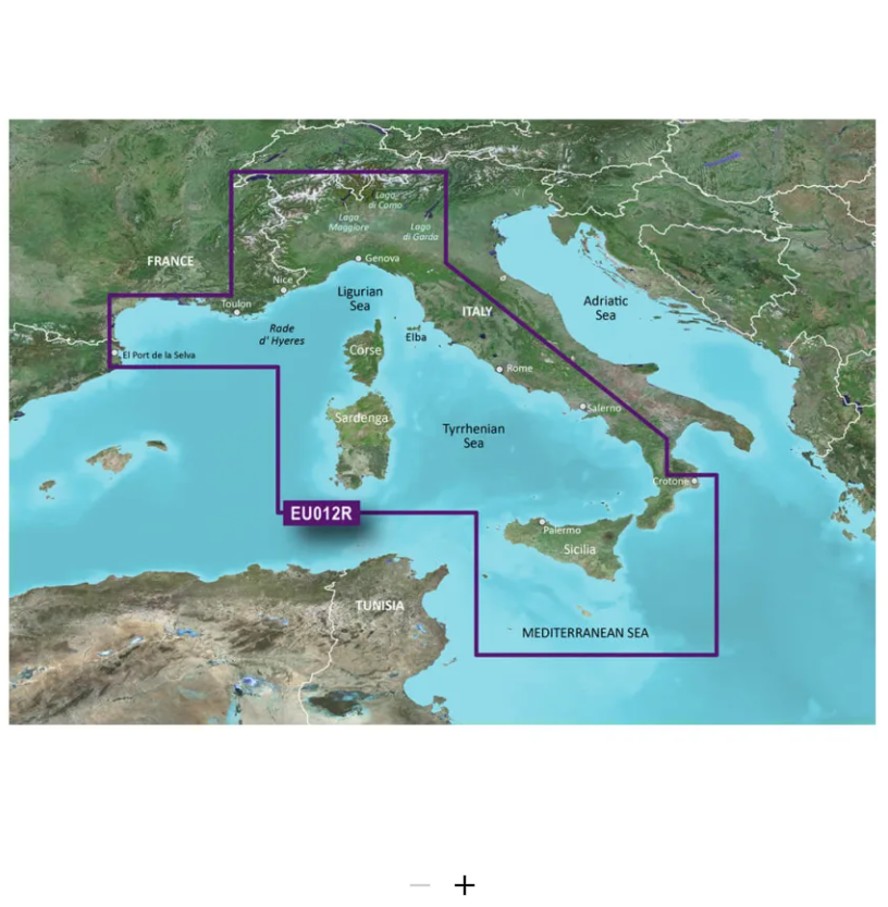 NAVIONICS HXEU012R G3 MEDITERRANEAN SEA CENTRAL-WEST