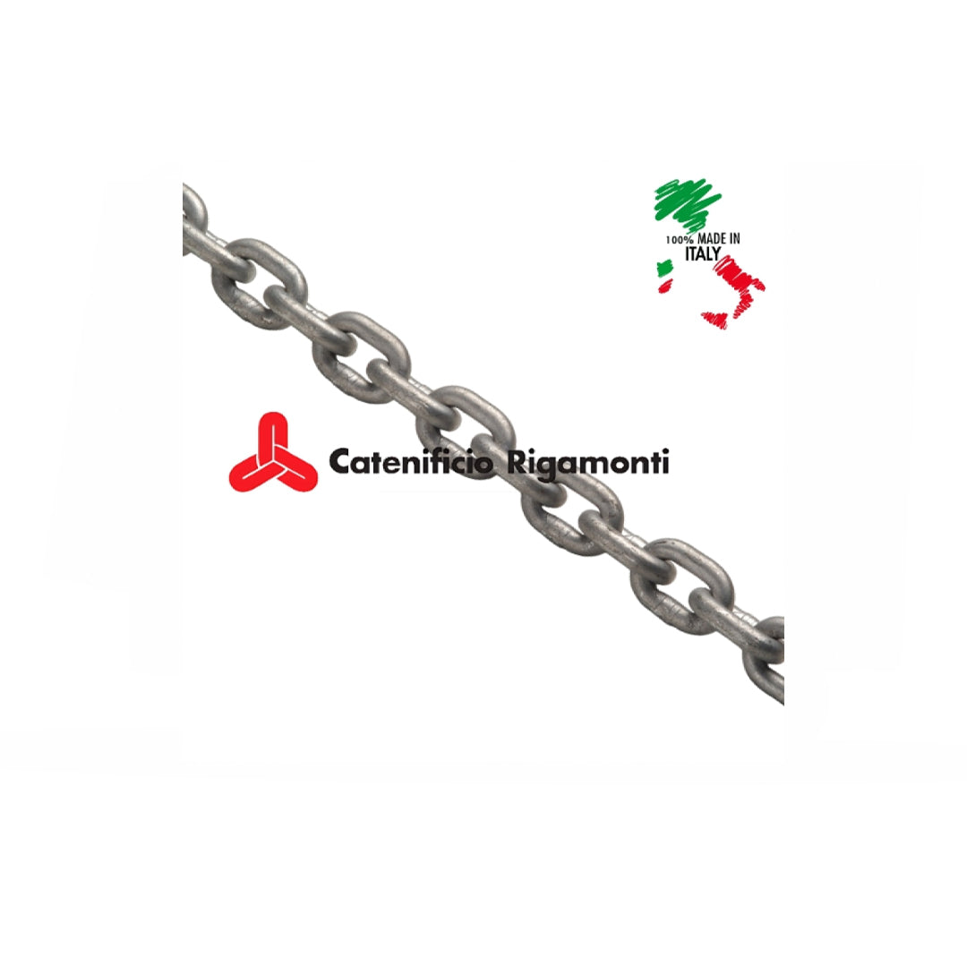 CATENA CALIBRATA ZINCATA A FUOCO MM 8X24 GR 40 RIGAMONTI