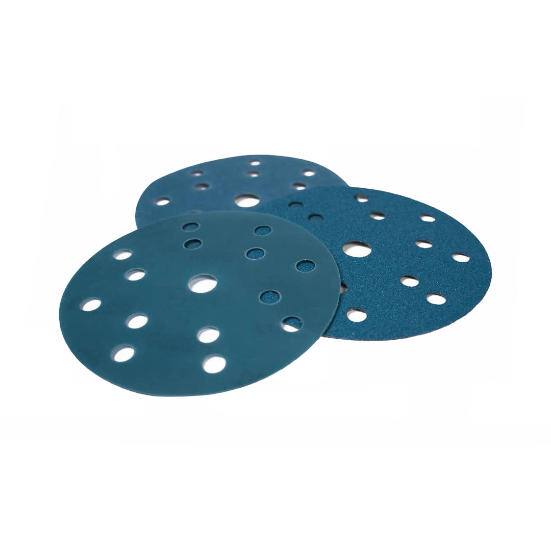 DISCHI ABRASIVI LIGHT BLUE D150 15F GRANA P120