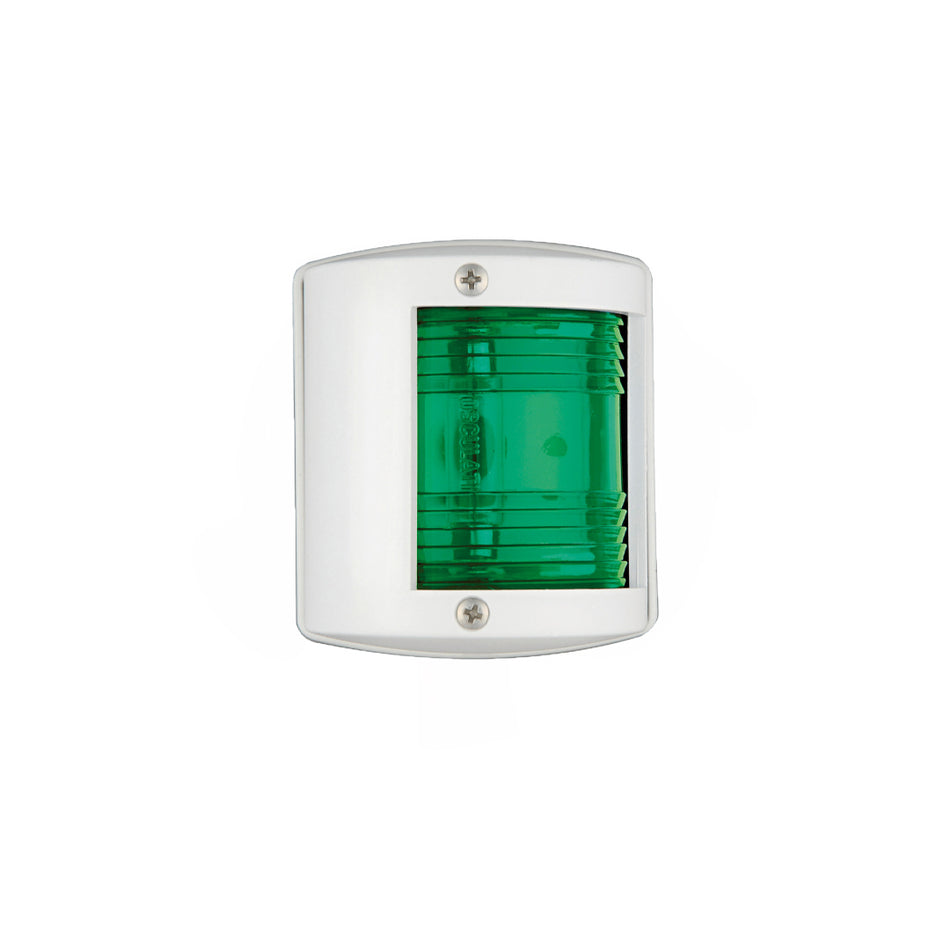 FANALE DI VIA U77 VERDE 112,5°  DESTRO ABS BIANCO