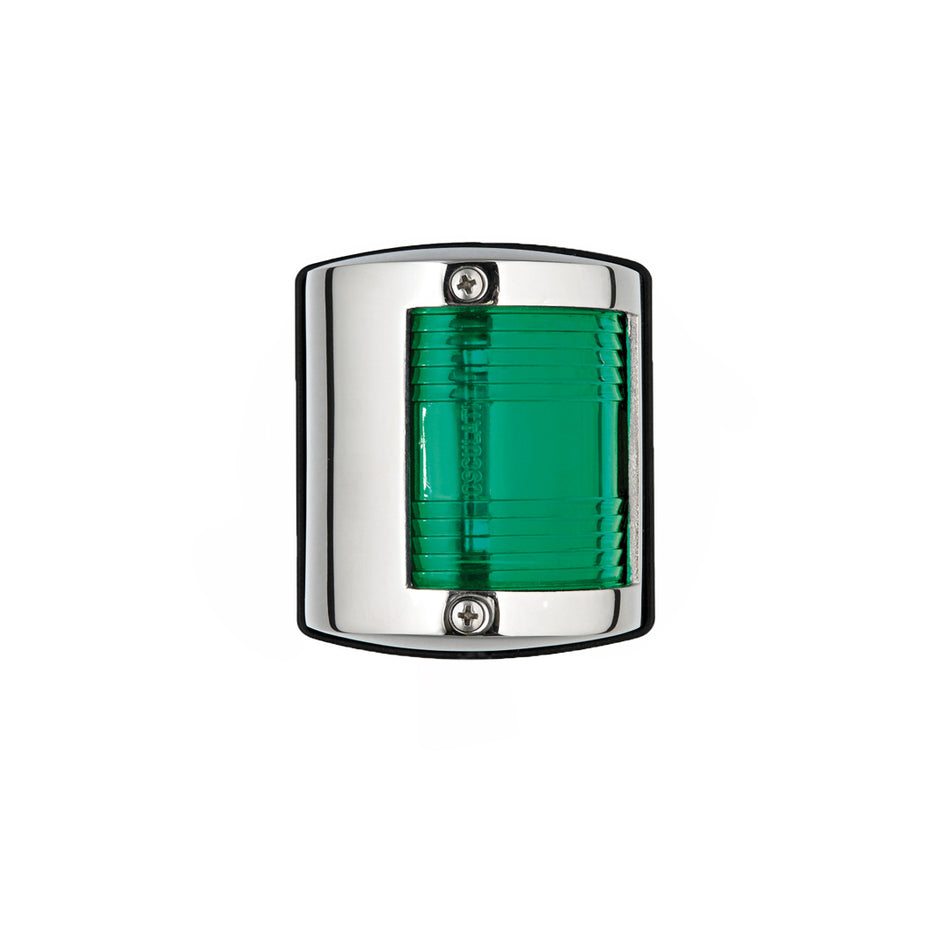 FANALE DI VIA U85 INOX VERDE 112,5°  DESTRO