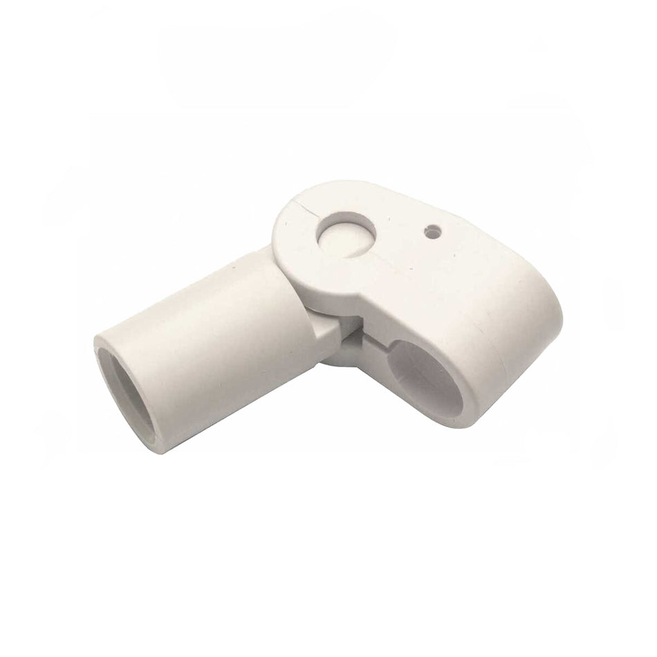 GIUNTO PLASTICA BIANCO CON TERMINALE 20MM