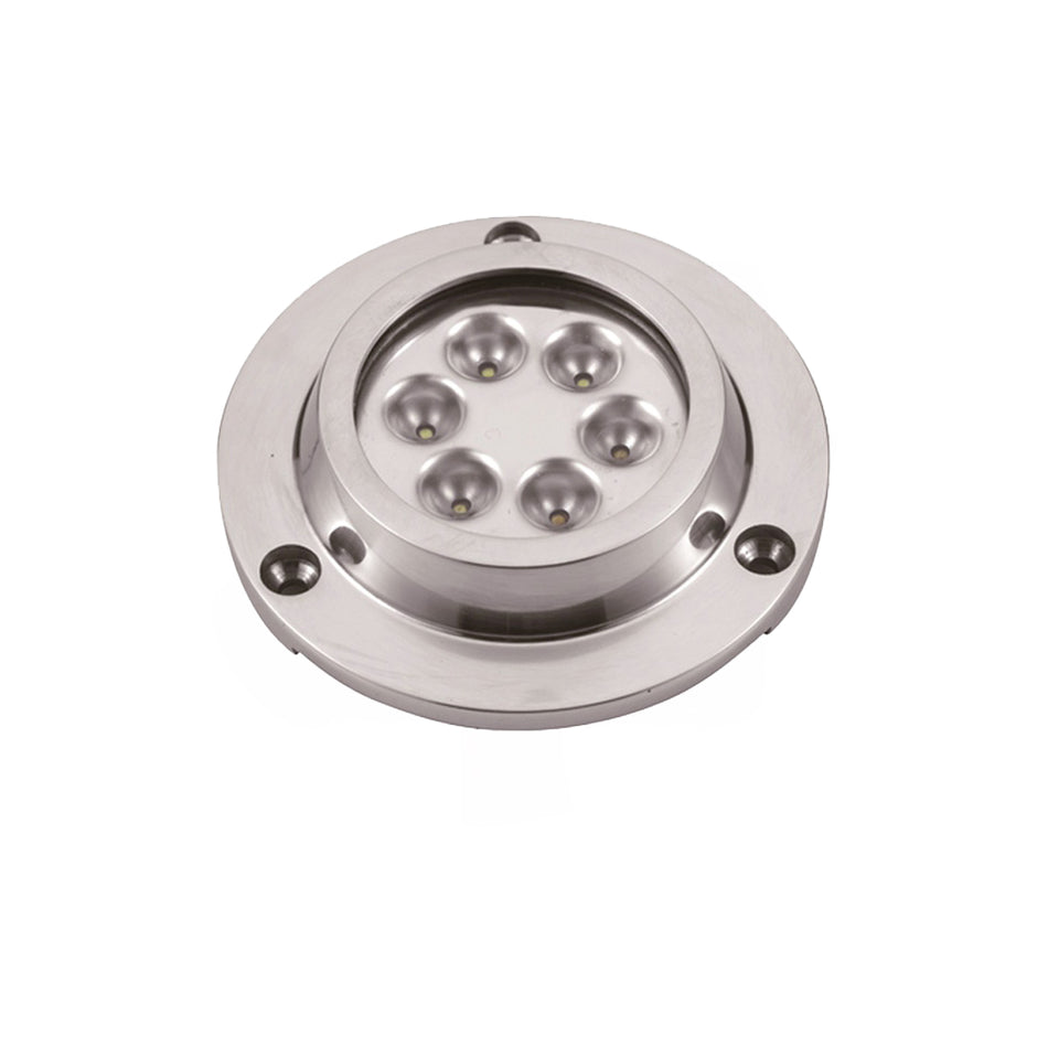 LUCE SUBACQUEA LED 6X3W LUCE BIANCA + LENTE IP68