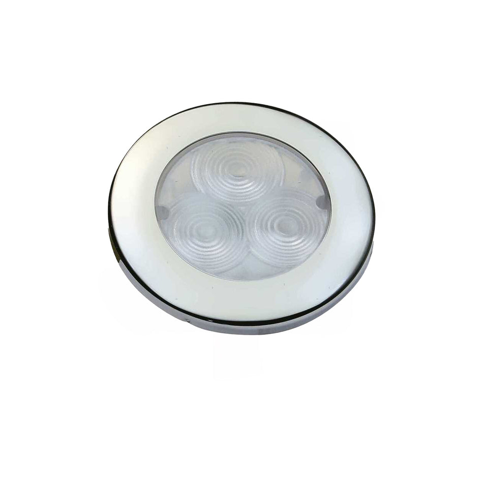 LUCE CORTESIA A INCAS.D.71MM 3 LED 12-24V INOX