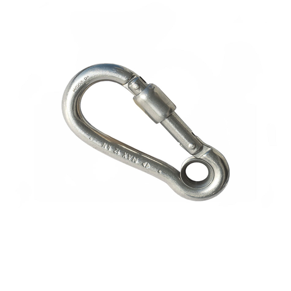 MOSCHETTONE INOX APERT.ESTERNA C/ANELLO 10MM