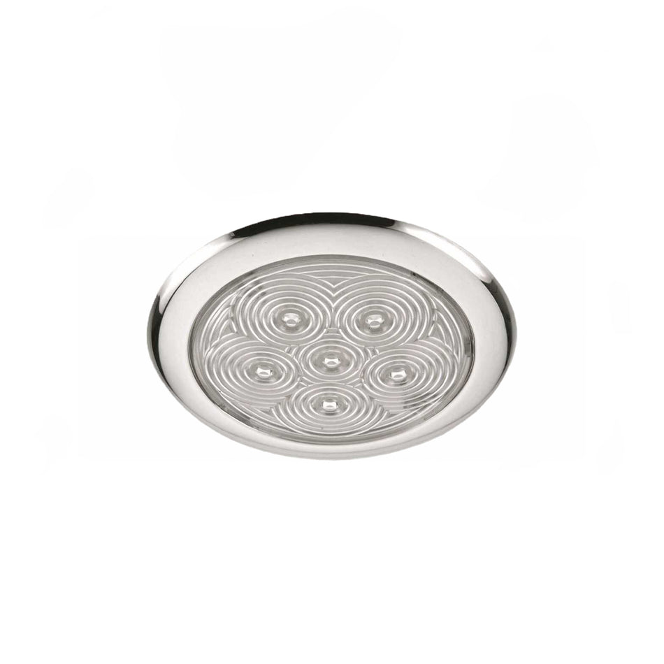 PLAFONIERA INOX SLIM D94MM A 9 LED 12V(00701-WH)