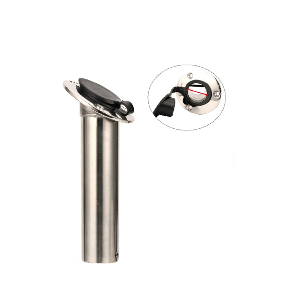316 STAINLESS STEEL FLUSH MOUNTED ROD HOLDER 230MM