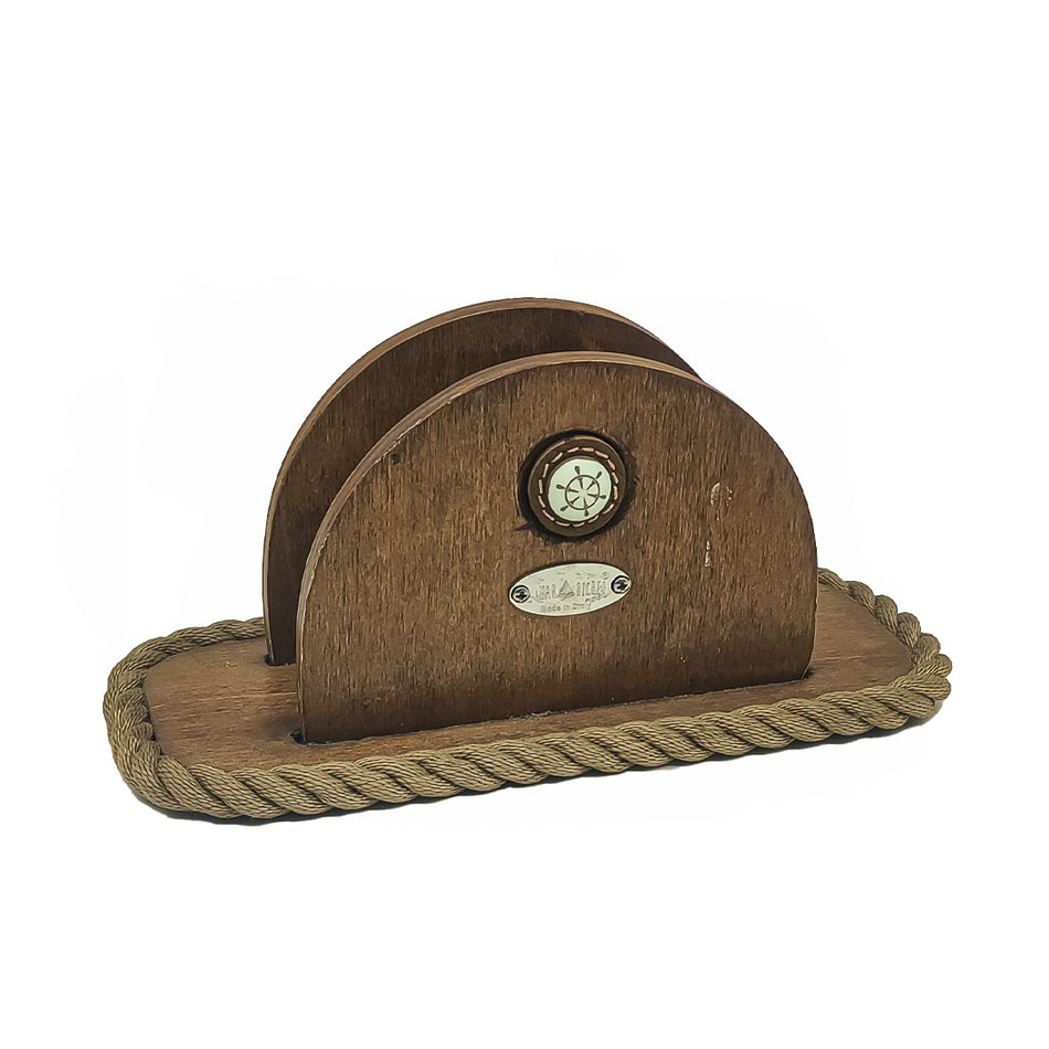 PORTE-SERVIETTES EN BOIS MOYEN AVEC BORD SUPÉRIEUR