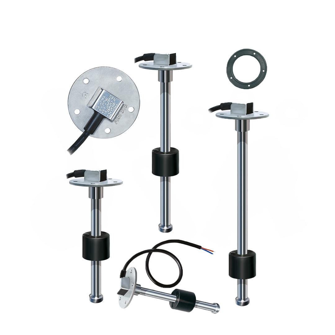 TRASMETTITORE DI LIVELLO CARB./ACQUA ACCIAIO INOX 240-33 17 cm