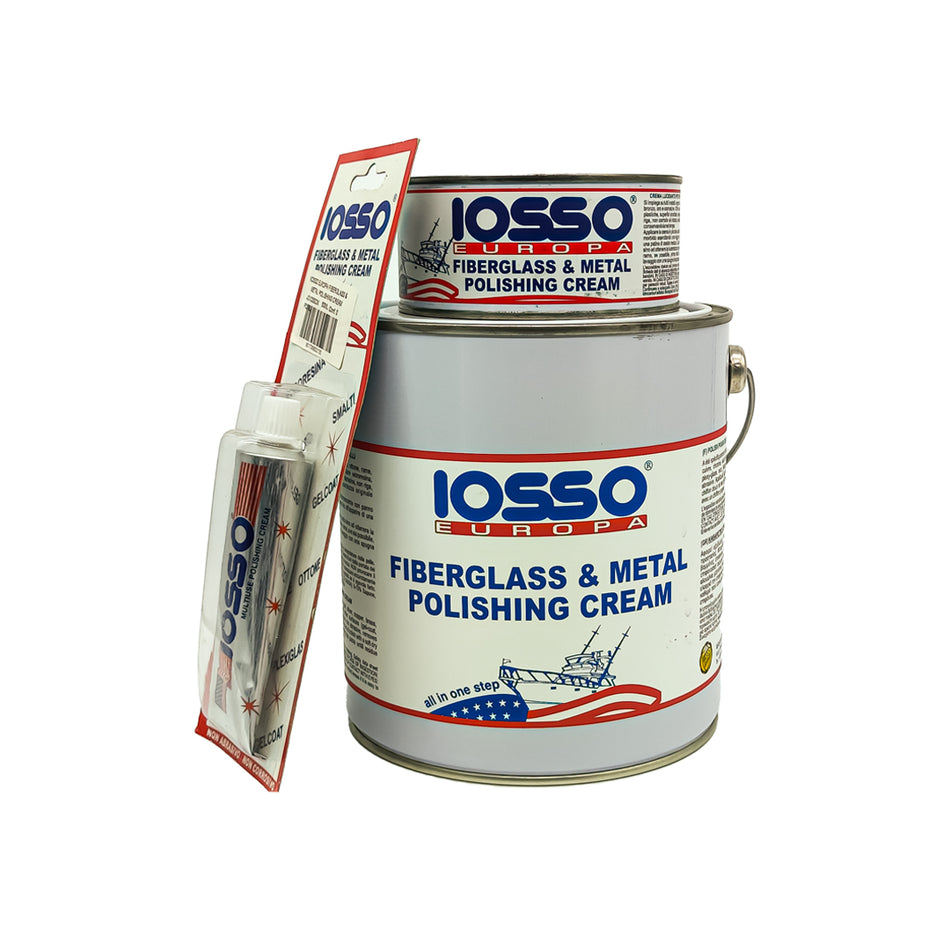 IOSSO EUROPA FIBERGLASS & METAL POLISHING CREAM 250ML