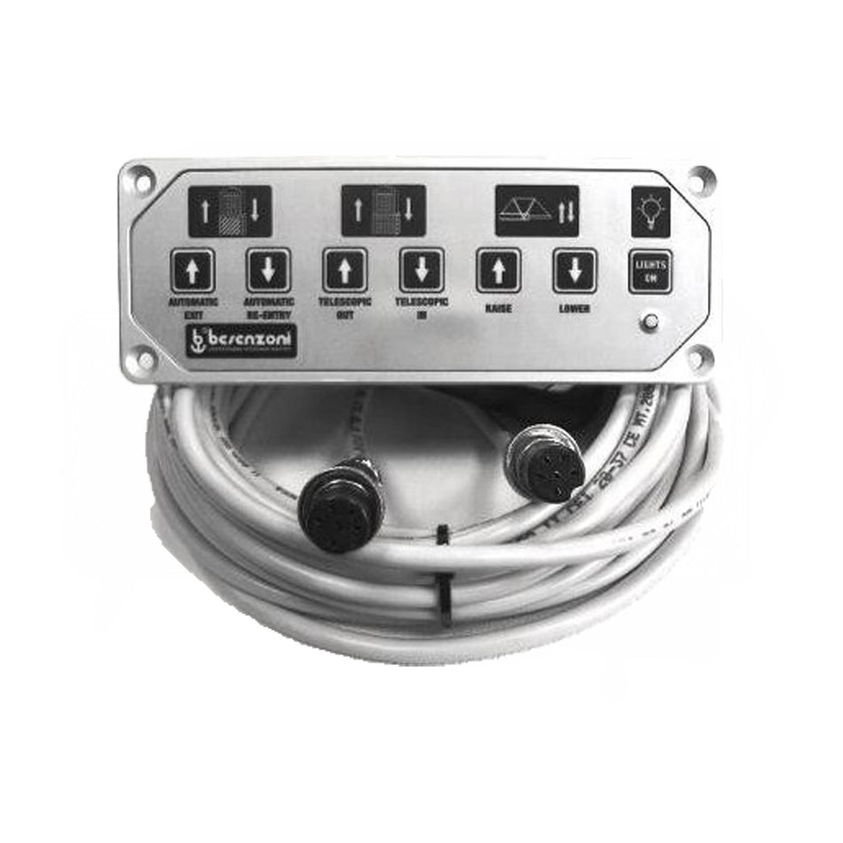 BESENZONI PANNELLO ABS SILVER 7 TASTI BES 740 C/CAVO 8MT